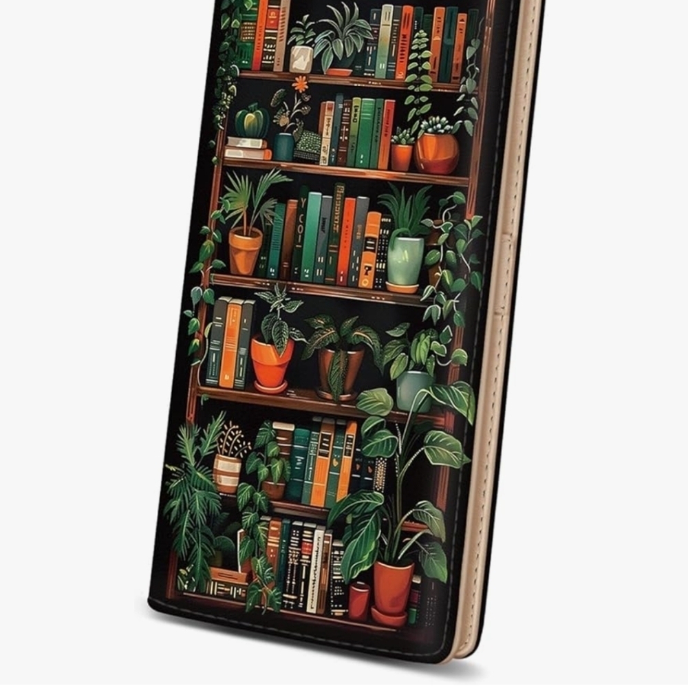 Colorful Bookshelf Pattern Wallet - Picture 6 of 6